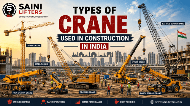 Types of Cranes Used in Construction in India